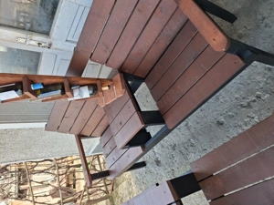 Bancă din lemn  pt cafea - imagine 5