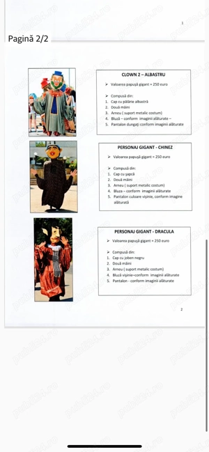 Personaje și mascote gigant