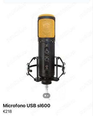 octombrie 2025 Microfon USB editors keys SL 600 studio