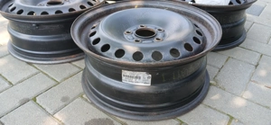 Vând set 4 jante tabla originale Ford pe 16” cu 20 de piulițe - imagine 3