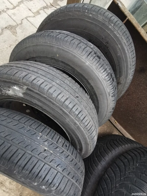 Vând set jante +cauciucuri 145/80 R13 - imagine 3