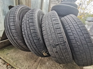 Vând set jante +cauciucuri 145/80 R13 - imagine 2