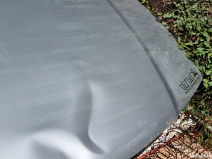 Capotă Audi A3 8L argintie   lovită, se poate repara - imagine 2