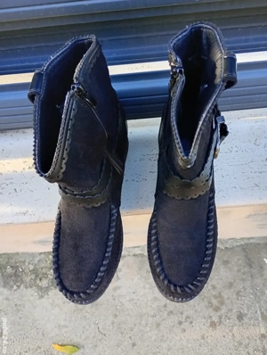 Ghete dama imitație piele întoarsă 