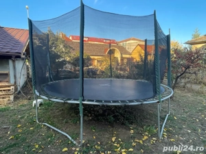Trambulina exterior diametru 4,3m + plasa protectie