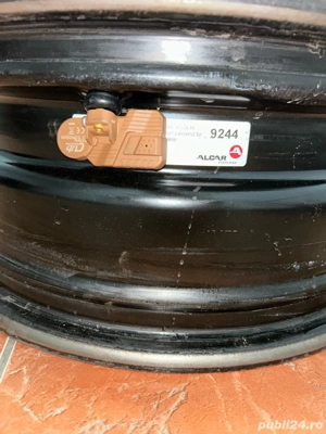 Set jante otel r16 +senzori presiune + capace  - imagine 4