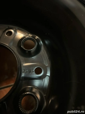 Set jante otel r16 +senzori presiune + capace  - imagine 6