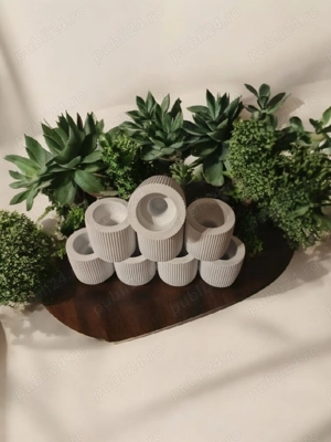  Suporturi moderne pentru lumânări   design minimalist și elegant set de 6 bucati