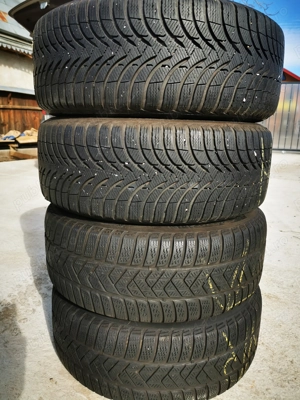 Set  4 jante aliaj R16, ET43 Audi A4, A6  cod 8K0071496+ anvelope iarna - imagine 2