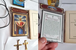 lot de 6 obiecte cu temă religioasă, vechi - imagine 3