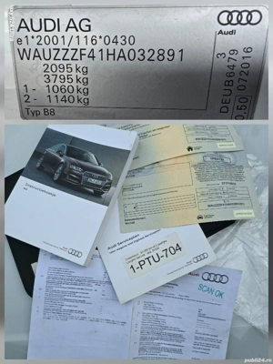 Audi A 4 Avant B9, an 2017 , motor diesel Euro 6b - imagine 10