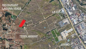 Teren 4600mp in spate la Jumbo - Zona Cernele - Craiova - Curand in Intravilan !!! 