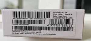 Vand telefon HONOR 400 Lite,NOU,5G, 256 GB, culoare Velvet Grey