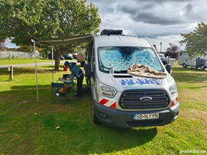 Vand camper conversie din utilitara Ford transit 155cp tractiune fata,fabricatie 2014  12.-19000euro - imagine 4