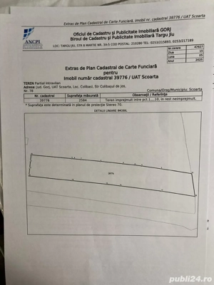 Vand teren sat. Colibasi, com. Scoarta, intravilan extravilan 2584mp
