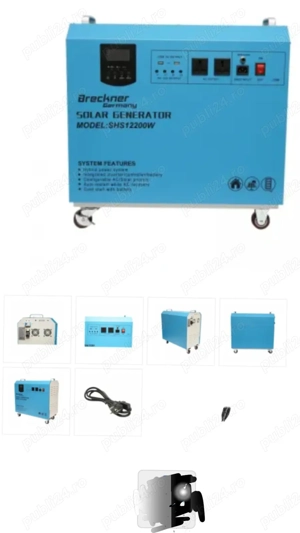 Generator portabil solar hybrid cu acumulator hybrid  - imagine 3
