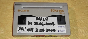casete pt. date vintage SONY SDX2-50 C in stoc 17 bucati  - nu cunosc continutul 
