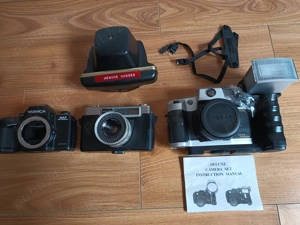 4 aparat Foto vechi: SMENA Symbol,Yashica 107, Minister III, Olympia DL2000A,Nou