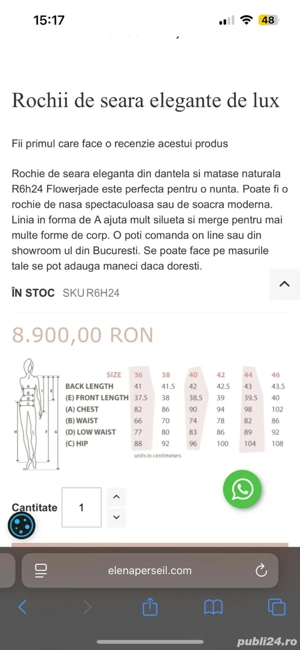 Rochie Elena Perseil - imagine 3