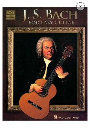 Hal Leonard J S Bach For Easy Guitar