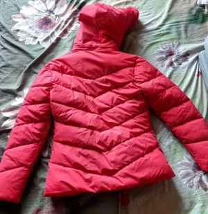 Geaca dama groasa rosie (cu umplutura de puf lebada) - imagine 2