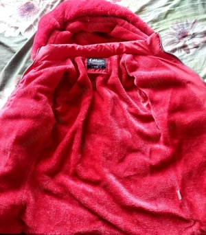 Geaca dama groasa rosie (cu umplutura de puf lebada) - imagine 3