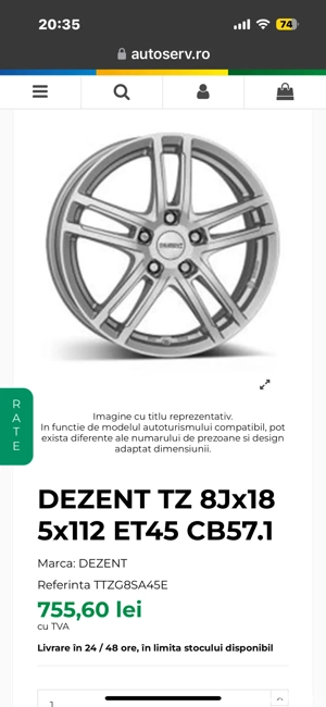 Jante aliaj 18 - imagine 4