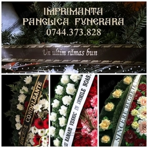Imprimantă panglici funerare profesională   ideal firme pompe funebre - imagine 3