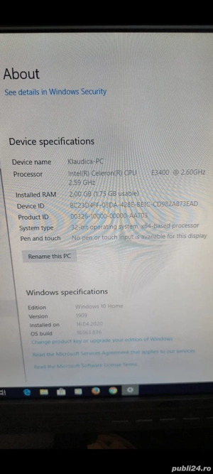 Vând PC Intel Celeron - imagine 2