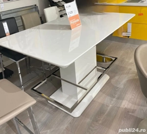 vand masa KLUM (mobexpert) + 6 scaune inalte (bar)