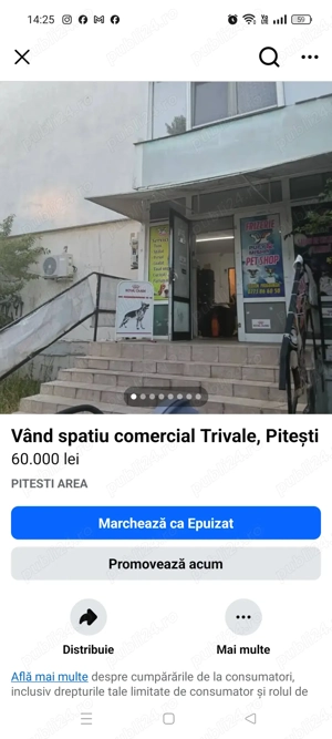 Vând spatiu comercial Pitești