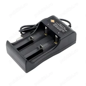 incarcator universal pentru 2 acumulatori litiu cu alimentare usb , nou la cutie - imagine 2