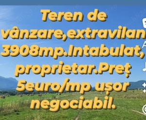 Teren de vânzare extravilan,Tohanu Nou Zărnești.  - imagine 2