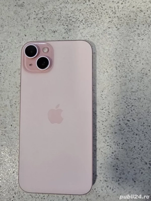 iphone 15 plus culoare roz in stare excelenta