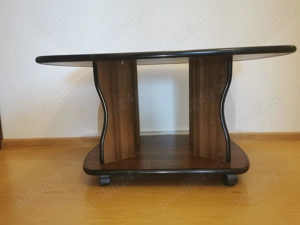 Măsuță de cafea pe roți cu raft (52 x 81 x 44 cm) - aprox. 12 kg