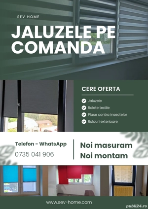 Jaluzele pe comandă 