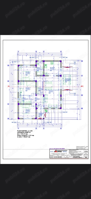 Casa tip parter, la cheie, direct dezvoltator, Branesti - imagine 3
