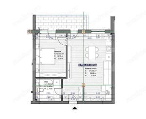 COMISION 0!! Apartament de 2 camere, 52 mp, finisat, parcare, zona Terra - imagine 11
