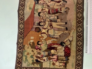 Vând covor manual din lână cu horă, dansatori sibieni.