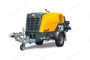 Inchiriere Pompa beton NOUA cu PESTE 100ml furtun transport beton