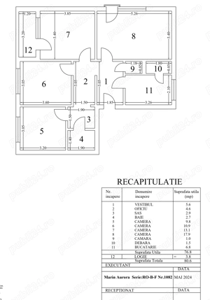 4 camere, decomandat, etaj 3 4   Aleea Giurgeni - 1 Decembrie