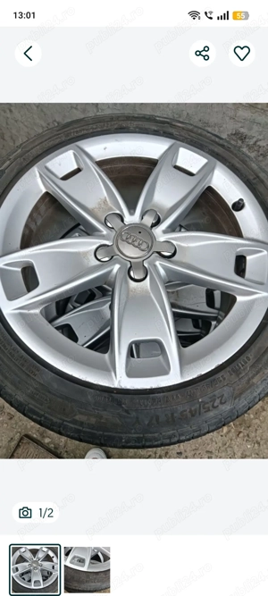 Jante Aluminiu originale Audi cu cauciucuri de vara 215/45/17