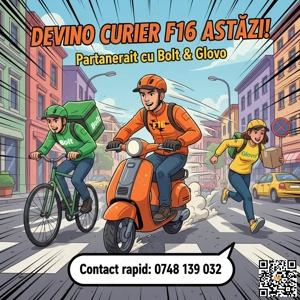  angajăm curieri serioși   flota f16 gofood, bucurești  - imagine 2