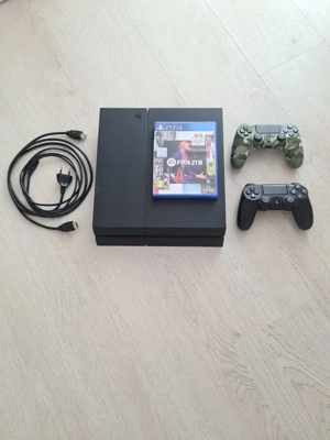 Consola Playstation 4 HDD 1 TB, cu 1 sau 2 controllere, cablurile si un Joc Fifa
