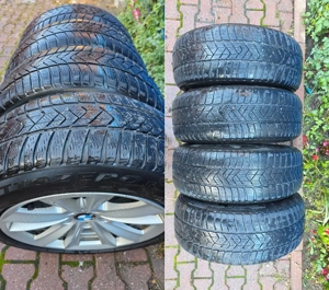 Jante BMW originale + cauciucuri de iarna Pirreli - imagine 7