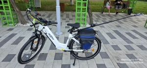Geanta dubla OneSport pentru portbagaj spate bicicleta, 120lei.
