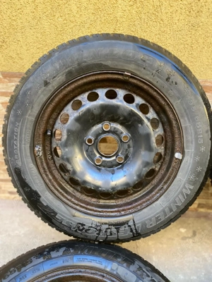 Cauciucuri de iarna 195 65 15 + jante otel 15 vw, Audi, seat, skoda - imagine 2