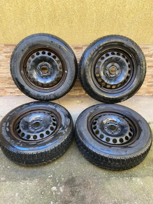 Cauciucuri de iarna 195 65 15 + jante otel 15 vw, Audi, seat, skoda