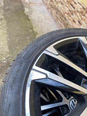 Cauciucuri de iarna 225 45 17+ jante originale Vw 17 5x112  - imagine 7