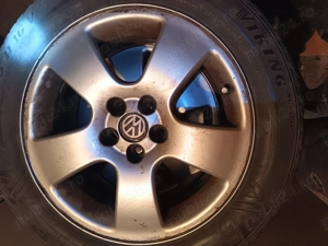 Vând 4buc.jenti VW golf4 aliaj,cu anvelope de vară  - imagine 4